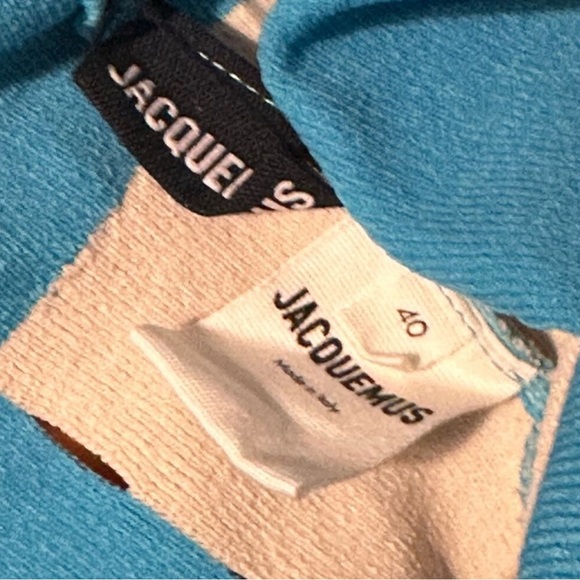 Jacquemus Blue and White Patterned Shorts - Picture 8 of 8